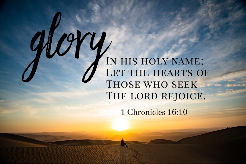 1 Chronicles 16:10