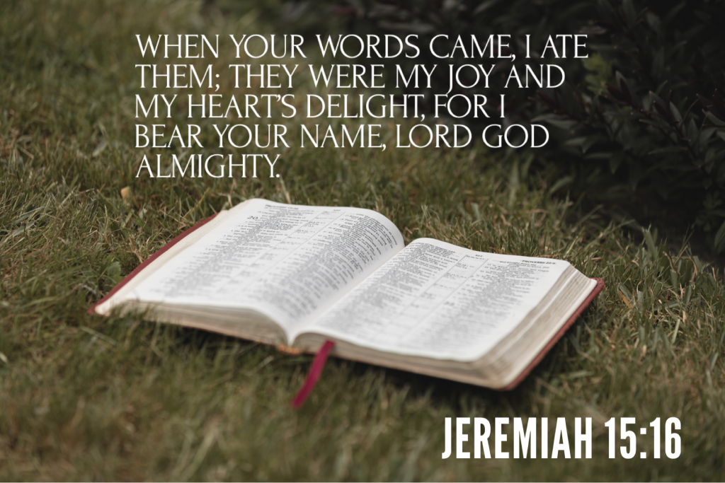 Jeremiah 15:16