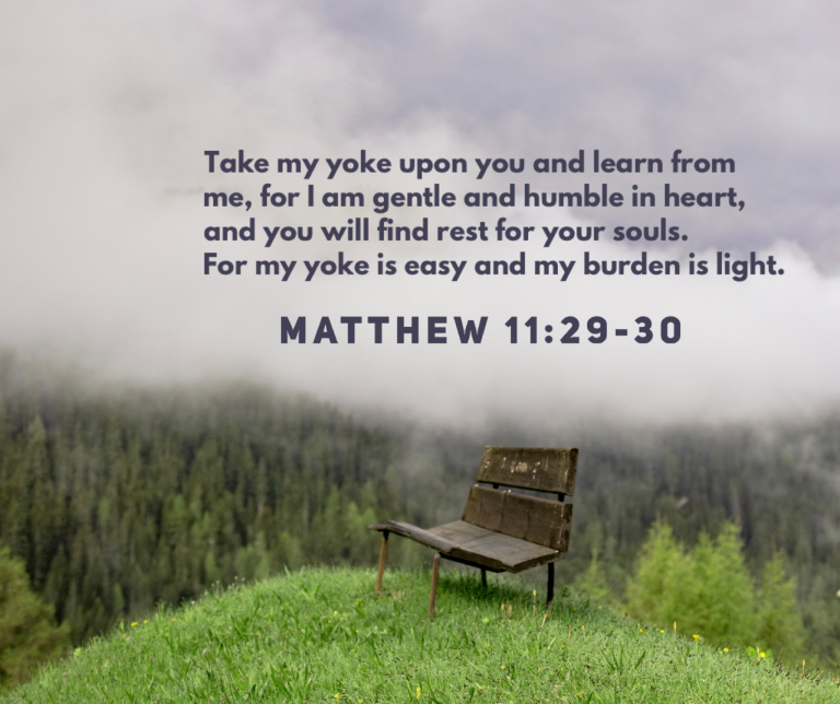 Matthew 11:29-30