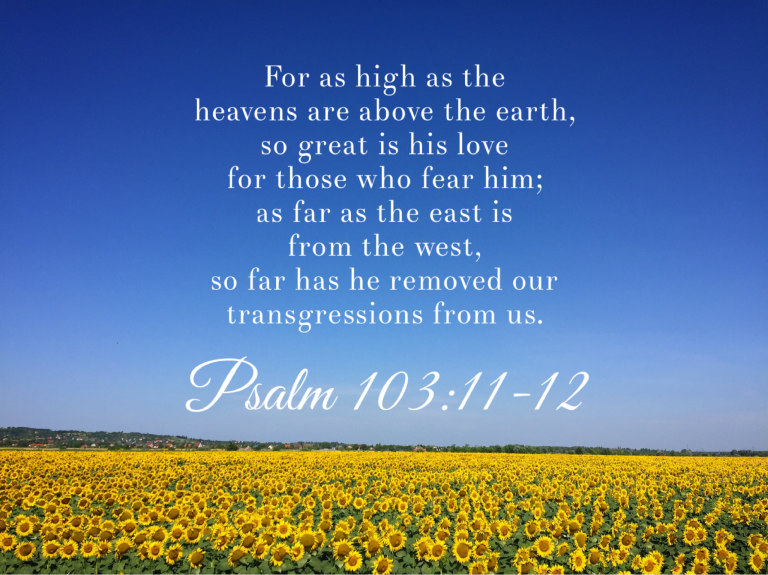Psalm 103:11-12
