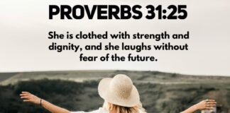 Proverbs 31:25 Proverbs 31:25