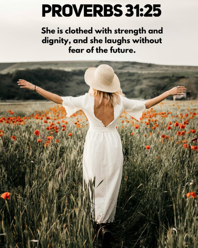 Proverbs 31:25