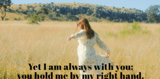 Psalm 73:23 Psalm 73:23